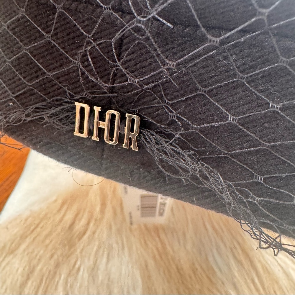 Christian Dior fabric Sailor Cap With Veil - Picture 3 of 9